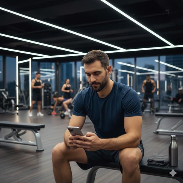 Homem executivo no celular